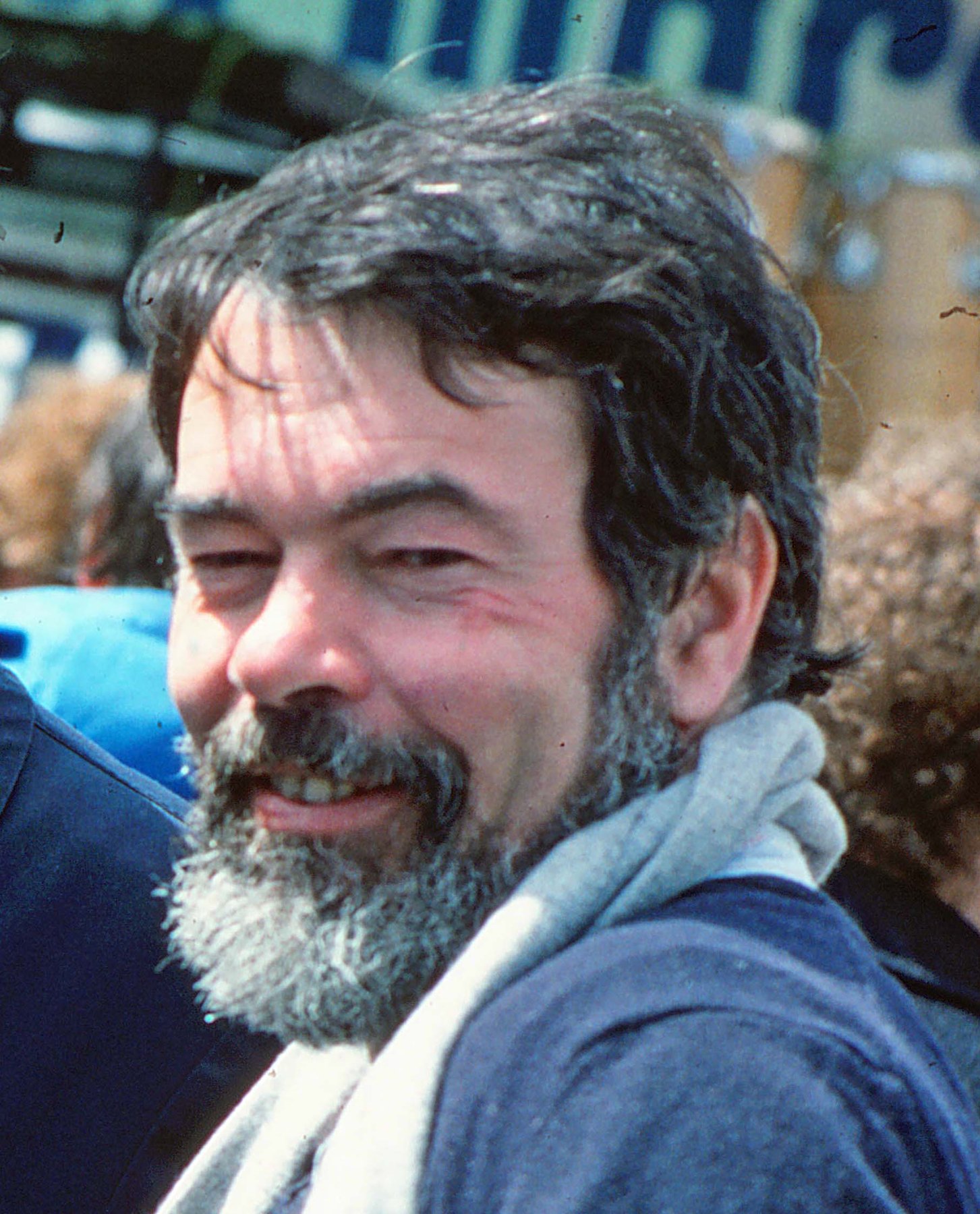 Günter Felix beim Ostermarsch 1984